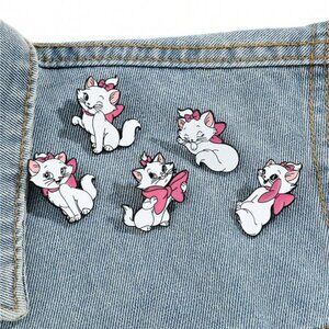 5pc Set Marie from The Aristocats Enamel Pins